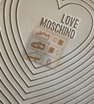 Sapatilhas Love Moschino bege e multicolor 38 nova
