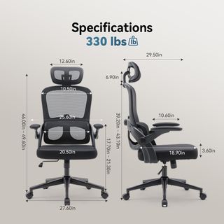 Silla de oficina ergonómica negra