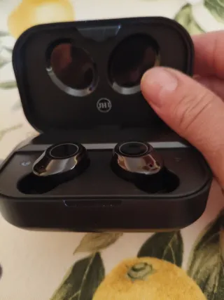 Auriculares Inalámbricos Espejo Negro/Plata