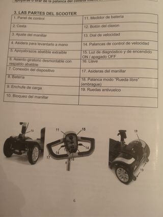 Scooter movilidad reducida negro/verde