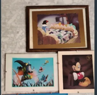 Láminas Disney: Mickey, Blancanieves y Hadas