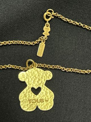 Collar TOUS plata 925 vermeil – oso con corazón