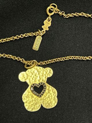 Collar TOUS plata 925 vermeil – oso con corazón