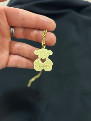 Collar TOUS plata 925 vermeil – oso con corazón