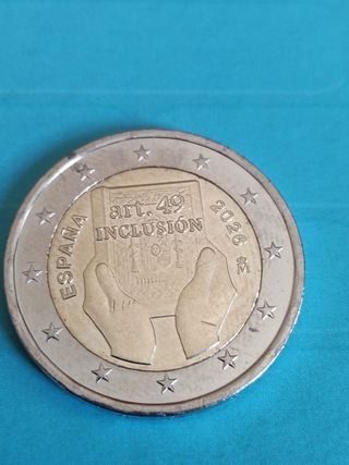 Moneda 2 euros España 2026 articulo 49