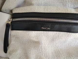 Mochila Parfois Beige y Blanca