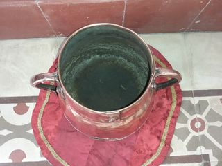 caldero de cobre antiguo de verdad
