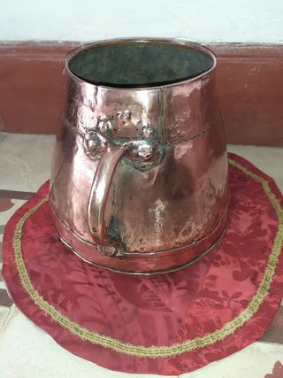 caldero de cobre antiguo de verdad