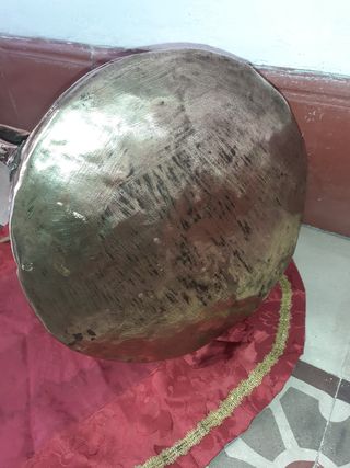 caldero de cobre antiguo de verdad