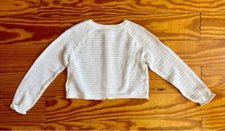 Chaqueta de punto blanca Gap