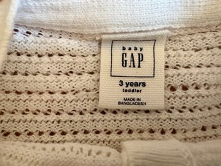 Chaqueta de punto blanca Gap
