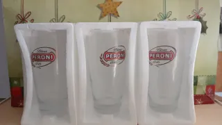 Set 3 Bicchieri Birra Peroni