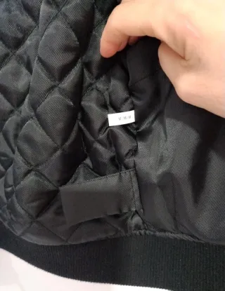 Bomber Michael Kors pelle nera tg M nuovo