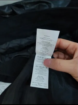 Bomber Michael Kors pelle nera tg M nuovo