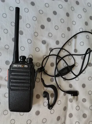 Retevis RT647 2.0 Walkie-Talkie Negro+Auricular
