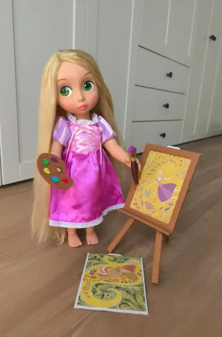 Muñeca Rapunzel Disney Animators + Accesorios