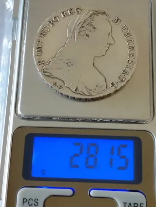 Moneda 1 Thaler Plata Austria original