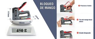 WORKPRO Grapadora y Clavadora Manual 6 en 1 + 4000