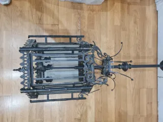 Farol hierro forjado siglo XIX