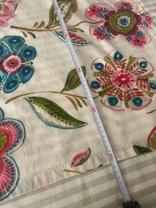 Estor flores multicolor tela