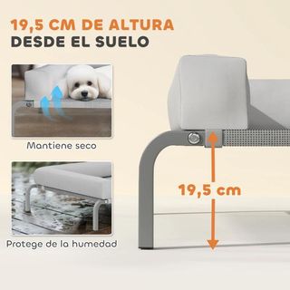 Cama Elevada para Perros Refrescante con Refuerzos