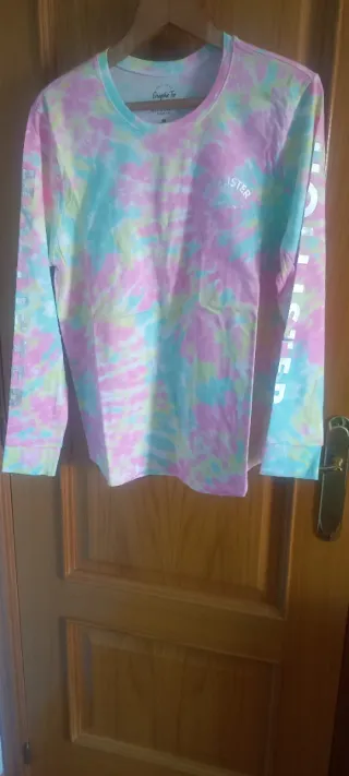 Camiseta Hollister Tie-Dye Manga Larga