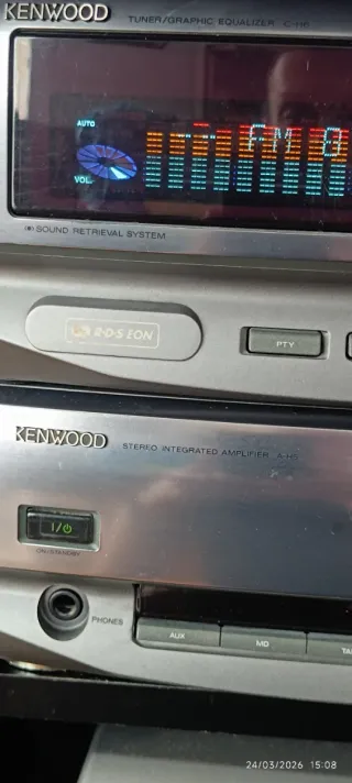 Amplificador Kenwood A-H5 y Tuner Equalizador.