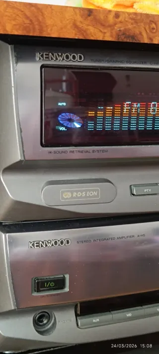 Amplificador Kenwood A-H5 y Tuner Equalizador.