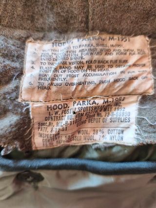 Parka M-1951 US Army Guerra de Corea