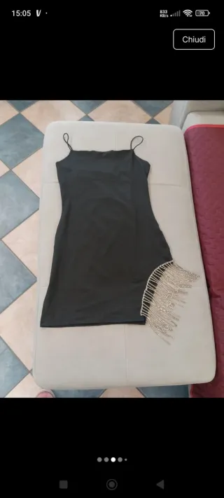 Mini abito con strass