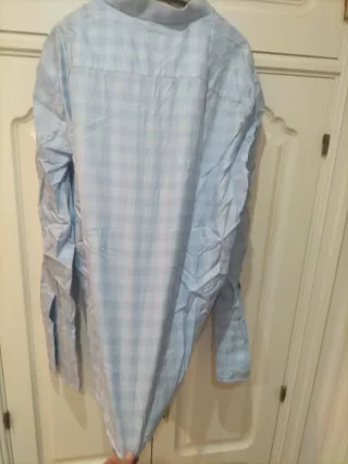 Camisa Emilio Tucci Azul Talla XXL