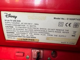 Televisor Disney car Rojo