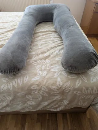 Almohada Embarazo U Gris