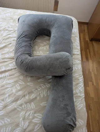 Almohada Embarazo U Gris