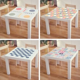 PACK 4 Vinilos JUEGOS Mesa LACK Ikea