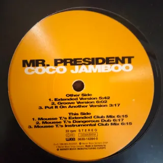 1996 HOUSE Mr. President - Coco Jamboo Vinilo