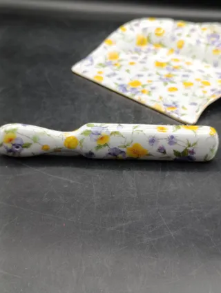 Juego de escoba y recogedor de mesa de porcelana