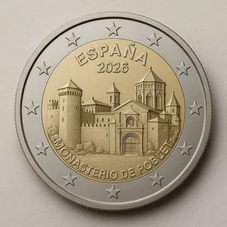 2€ Conmemorativa España 2026 Monasterio Poblet
