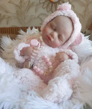 Bebé Reborn Rosa Peluche