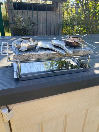 Set Parrilla Piedra QUID Arbon 2 Quemadores