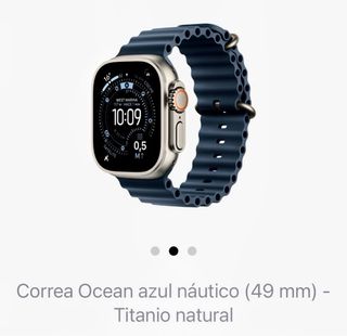 Banda Apple Ultra Ocean Azul Náutico Original 49mm