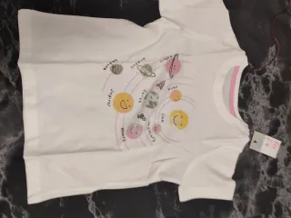 Lote 6 camisetas niña 6-7 años a estrenar