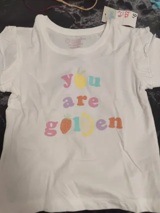 Lote 6 camisetas niña 6-7 años a estrenar