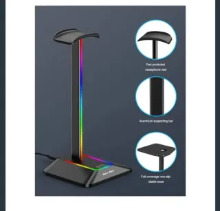 Soporte Auriculares New Bee Z8 RGB Negro