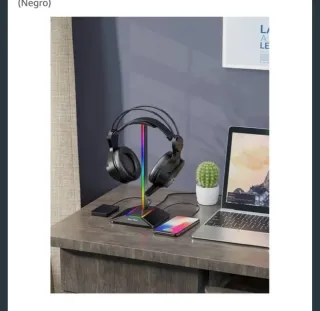 Soporte Auriculares New Bee Z8 RGB Negro