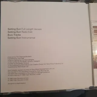 CD The Chemical Brothers Setting Sun
