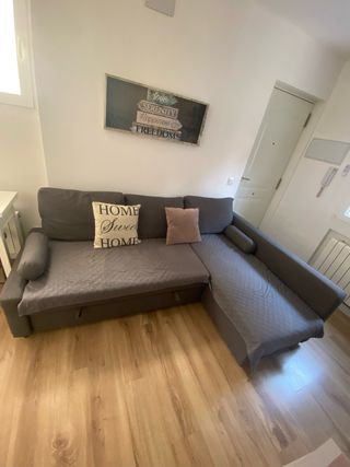 Sofá Cama Chaise Longue IKEA Gris