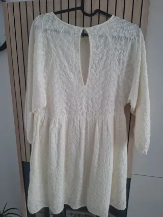Vestido blanco vuelo talla M