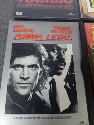 Lote 4 DVDs: Rambo, Pulp Fiction, Arma Letal, El Ú