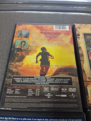 Lote 4 DVDs: Rambo, Pulp Fiction, Arma Letal, El Ú